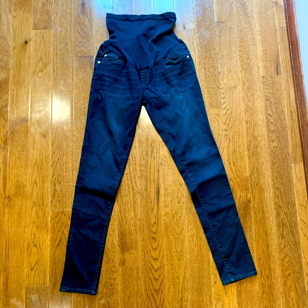 Luxe essential denim maternity pants